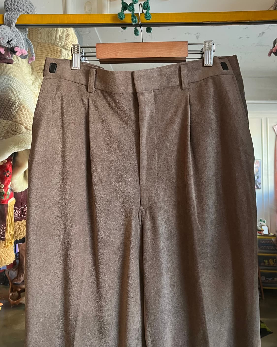Japanese Peach Skin Suede Wide Trouser 상품이미지4
