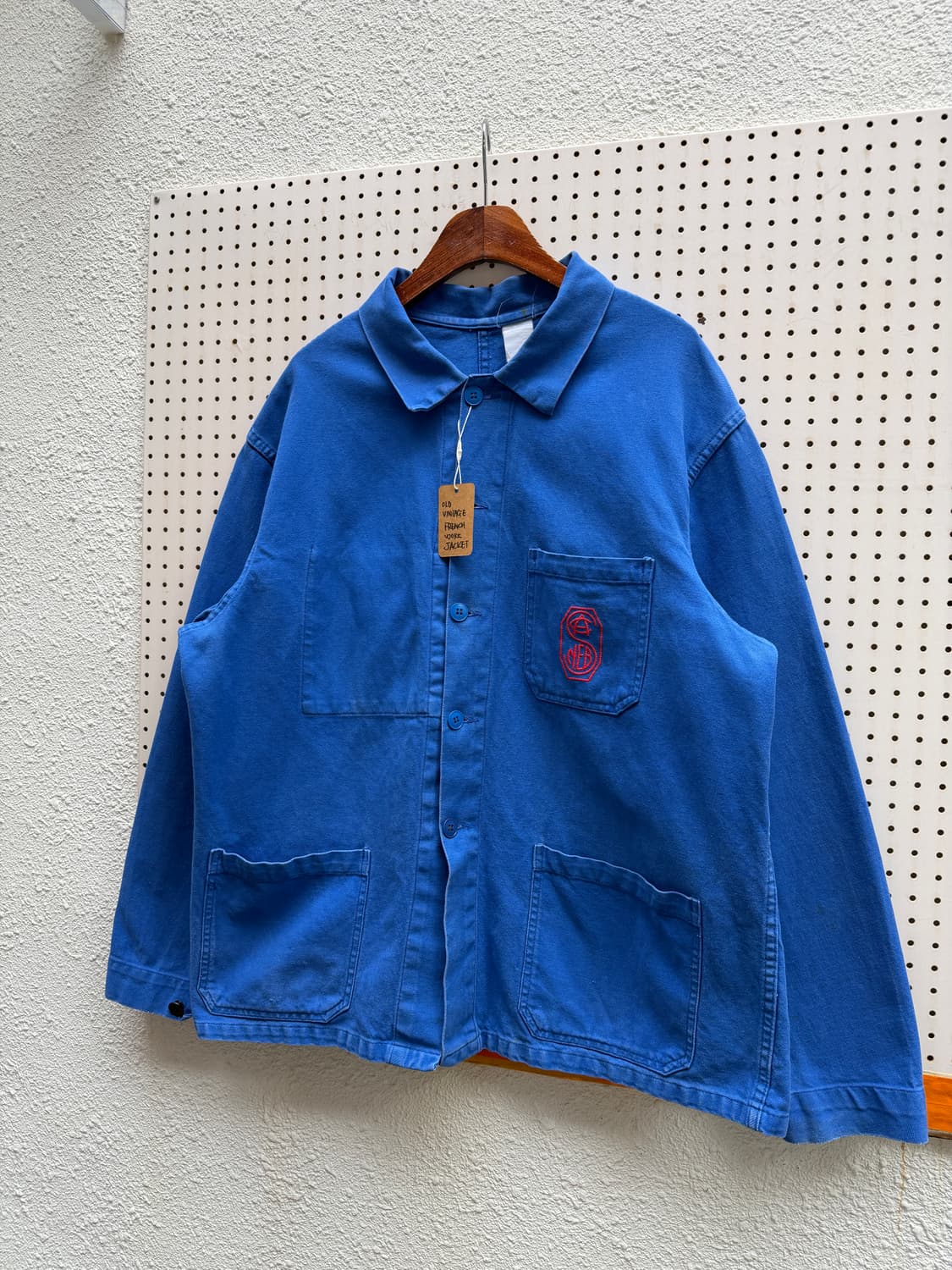 OLD MODEL WASHED BLUE 올드모델 빈티지프렌치워크자켓 상품이미지5