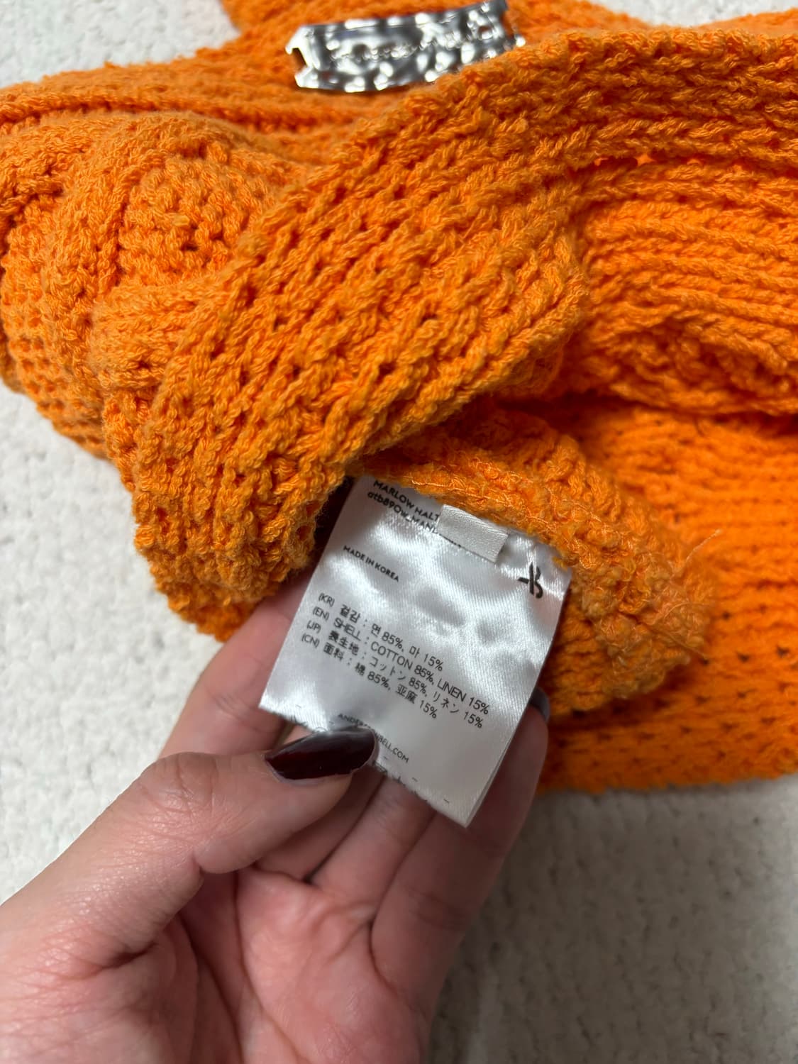 엔더슨벨 홀터넥 니트 탑 S/M 상품이미지8