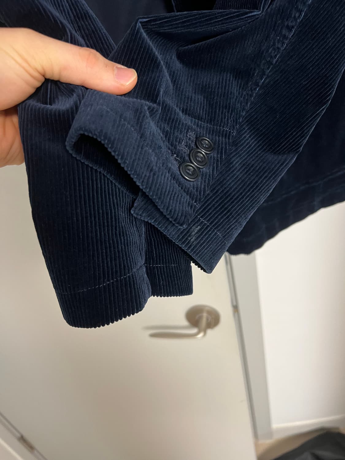 폴로 네이비 코듀로이 3버튼 스포츠자켓 48L XXL 상품이미지3