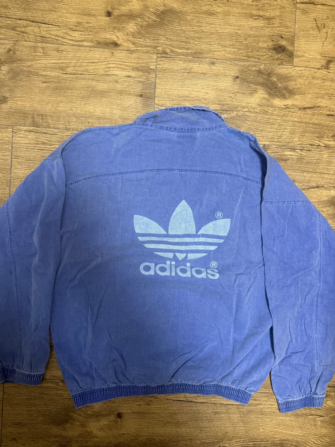 아디다스 빈티지 브이넥 블루 42/44 상품이미지2