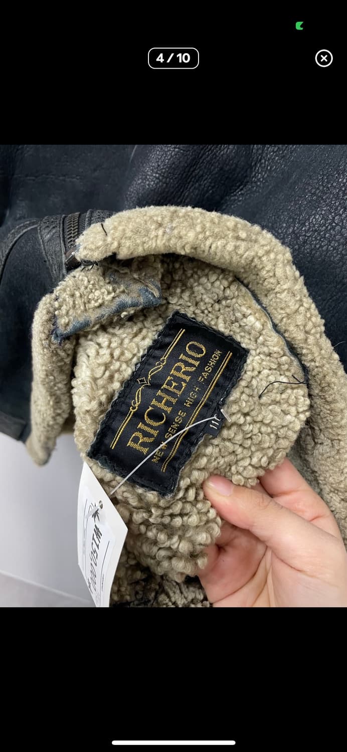 빈티지 양털 가죽 무스탕 자켓 A3197 상품이미지4