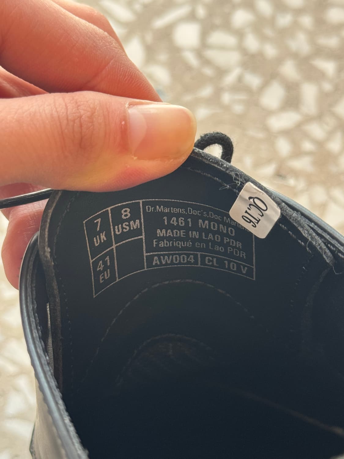 Dr. Martin‘s 1461 Mono Black Derby Shoes 상품이미지7