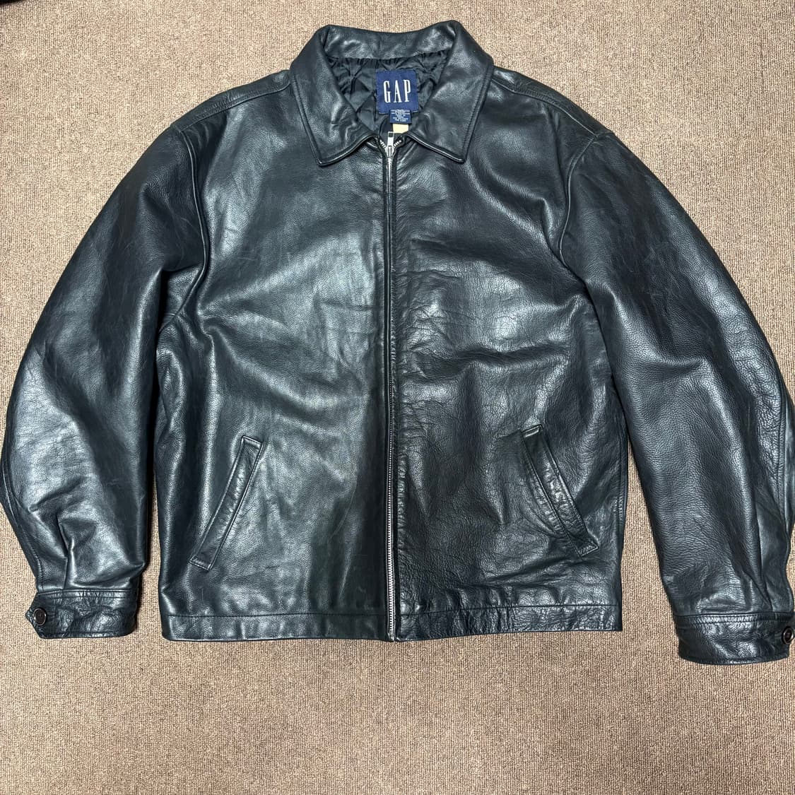00s gap leather jacket 올드 갭 레더자켓 L 상품이미지1