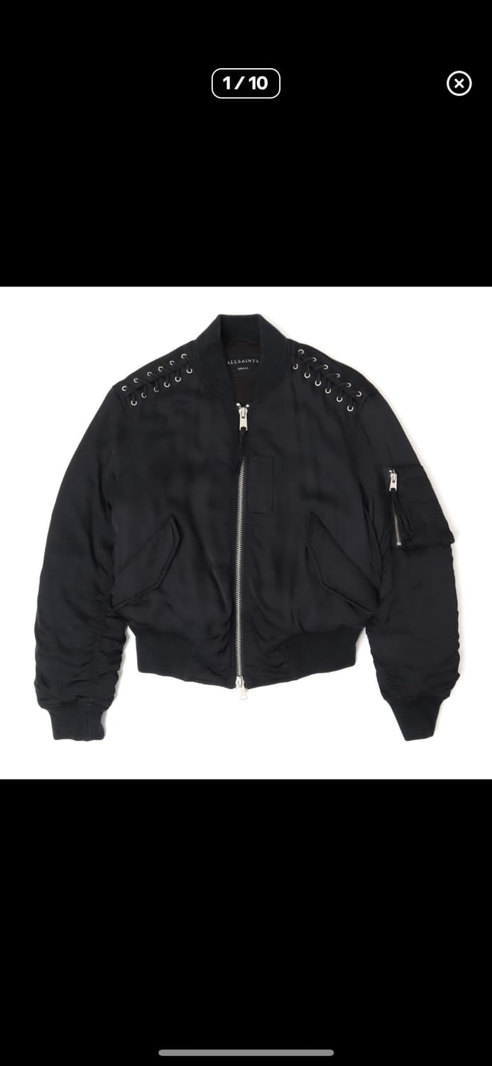 올세인트 브리 레이스드 레이언 봄버 자켓 상품이미지1