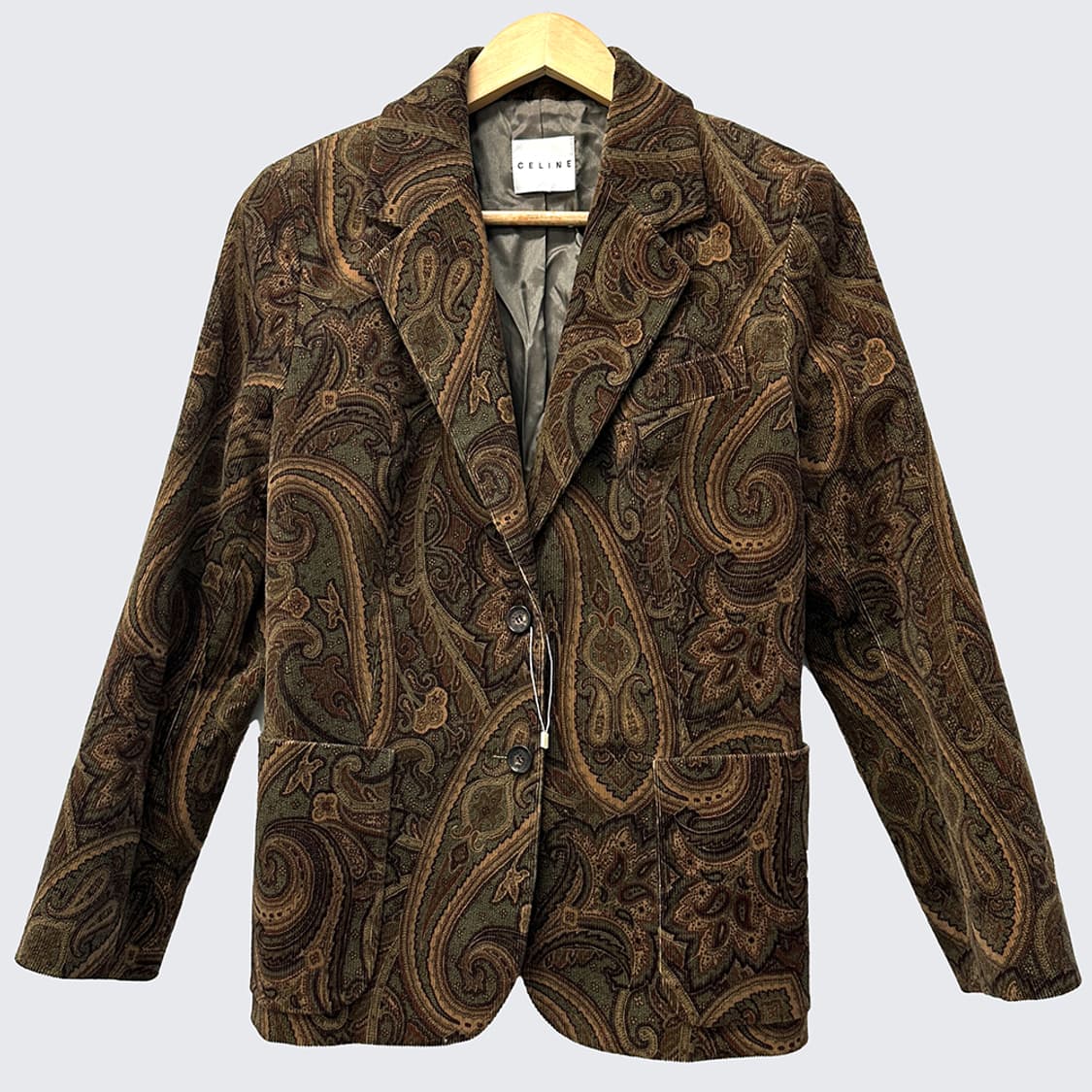 셀린느 페이즐리 투피스 자켓 스커트 셋업 데드스탁 매장 정품 상품이미지2