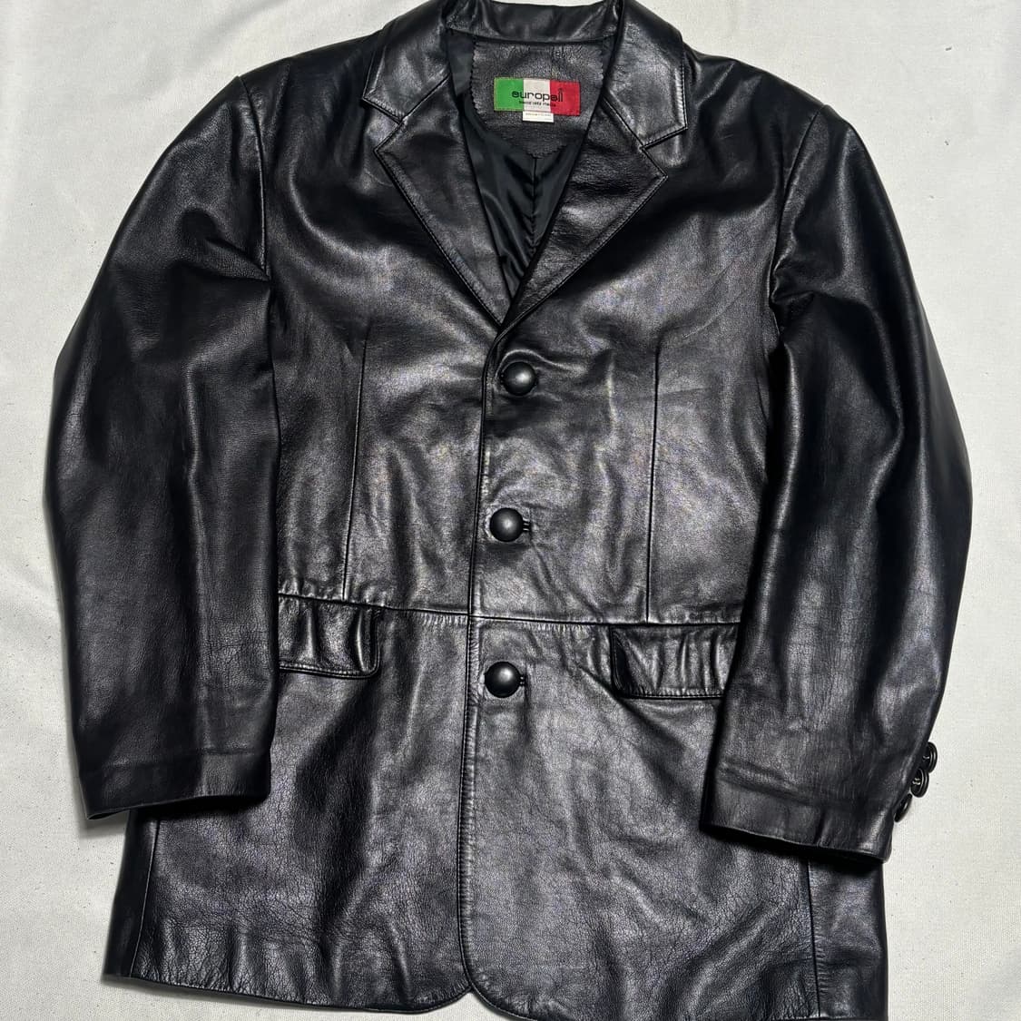 🫶🏻 빈티지 블랙 가죽 블레이져  🫶🏻 상품이미지2