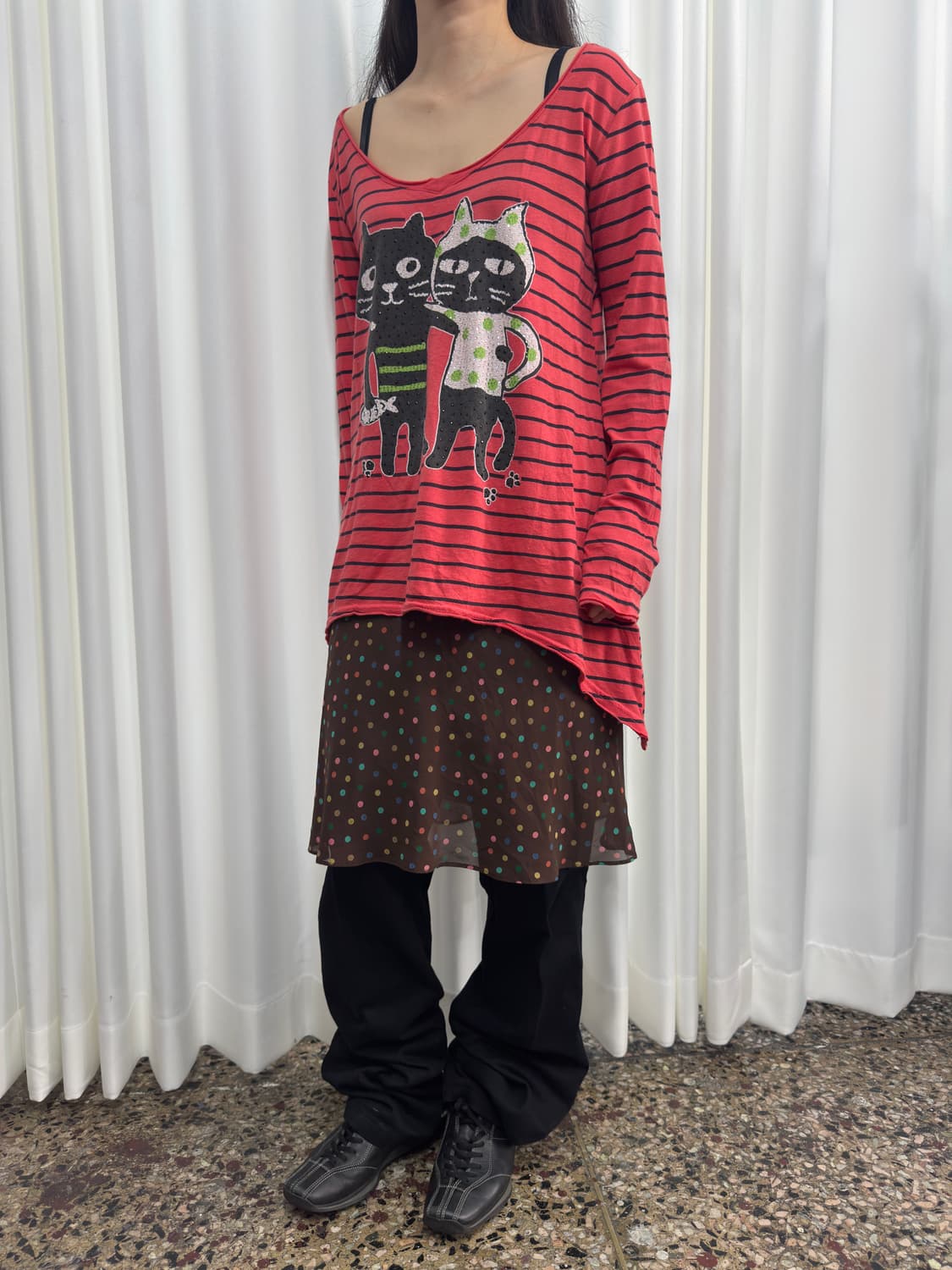 dot midi skirt 상품이미지3
