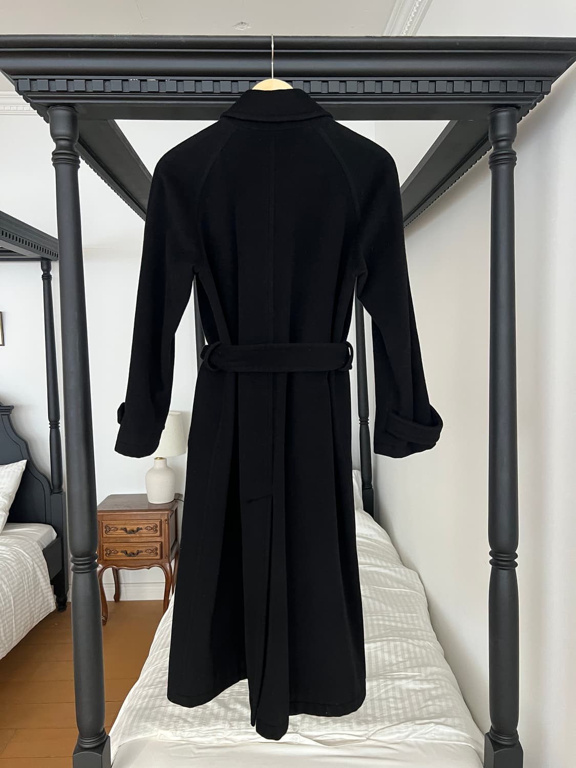 랄프로렌 블랙 캐시미어 블렌드 발마칸 코트 상품이미지8