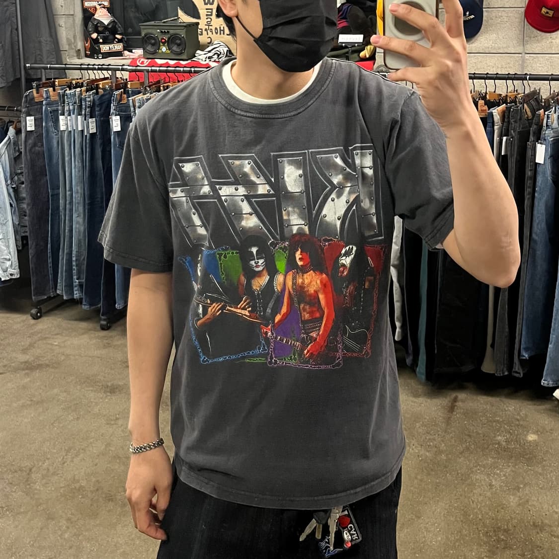 00s KISS 키스 투어 티셔츠 (100-105) 상품이미지6