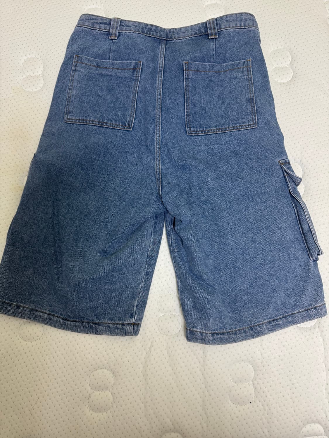 [L]MJD엠제이디 카고 데님 버뮤다 팬츠 블루 상품이미지3