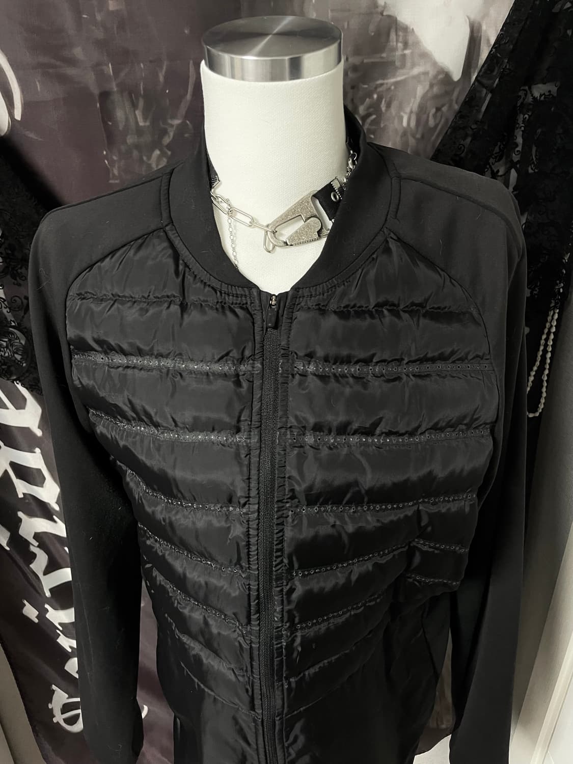 나이키 골프 경량패딩 집업 져지 블랙 여성 XL 빈티지고프코어산산기어 상품이미지5