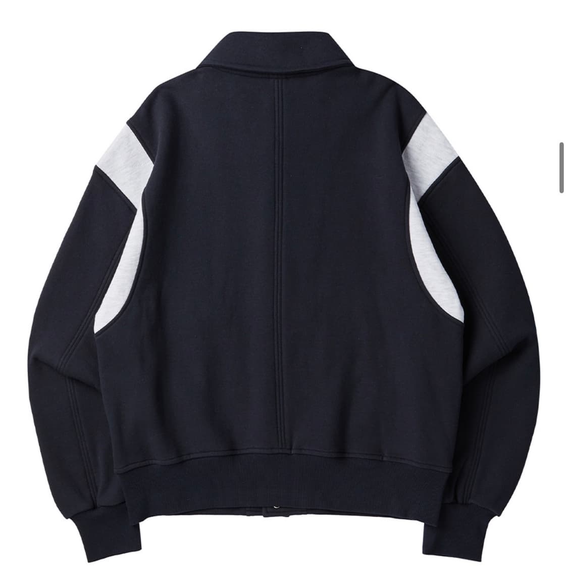 프렌다 스웨트 바시티자켓 네이비(no기모) 상품이미지2