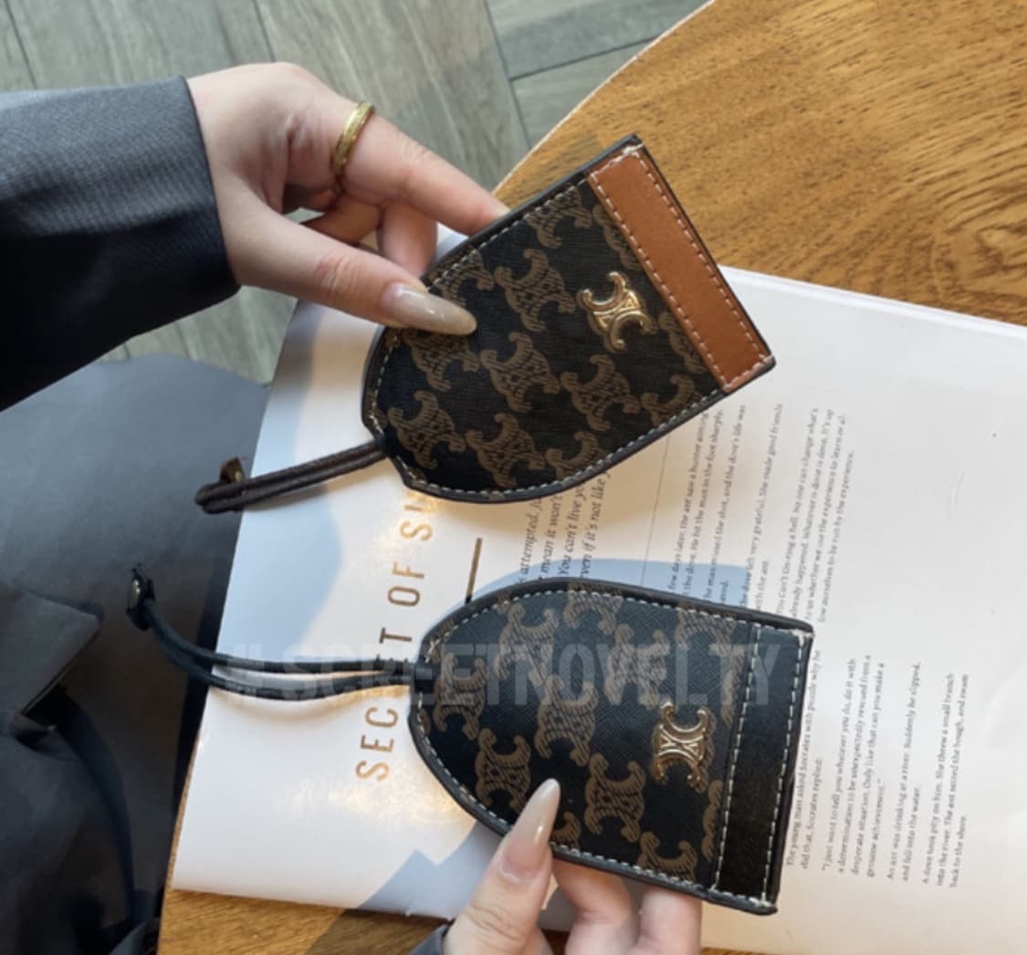 셀린느 트리옹페 키홀더 블랙 상품이미지8