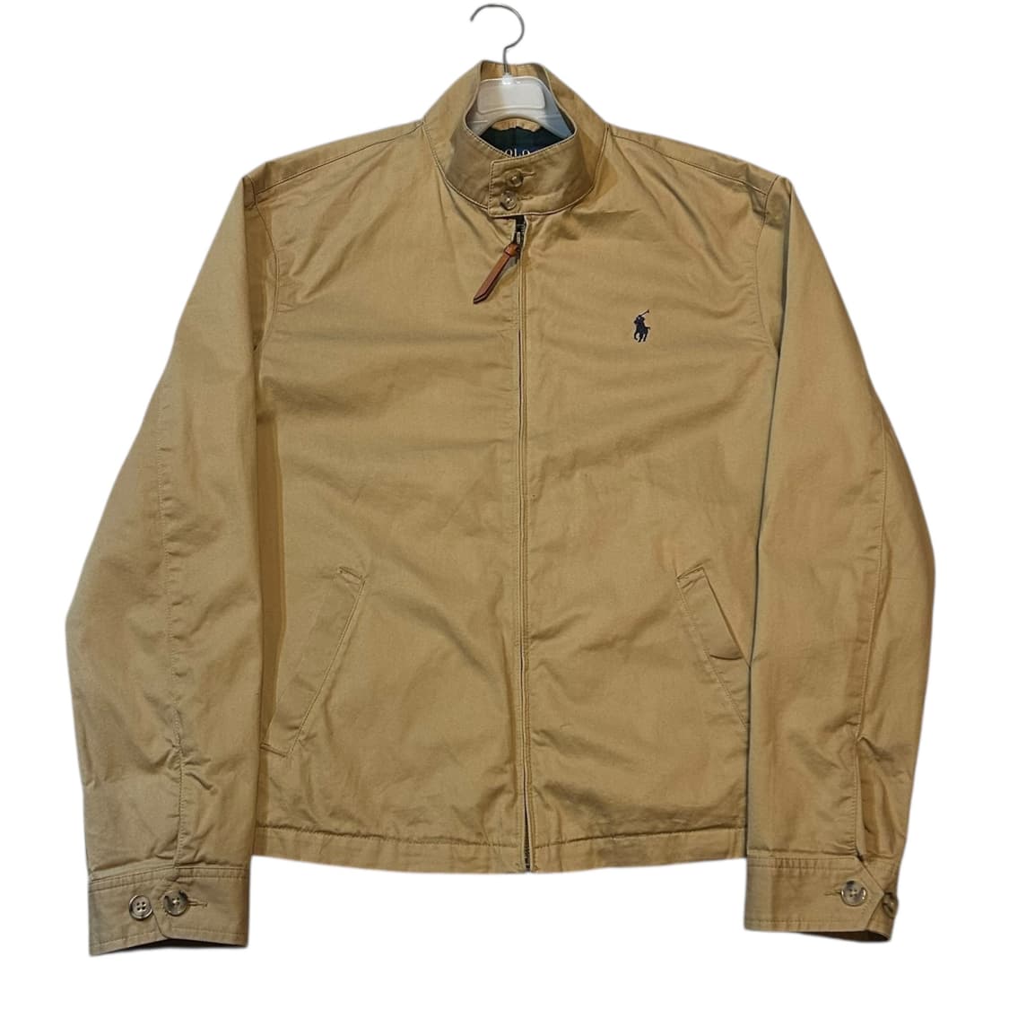 폴로 qr탭 베이지 코튼 스윙톱 자켓 상품이미지1