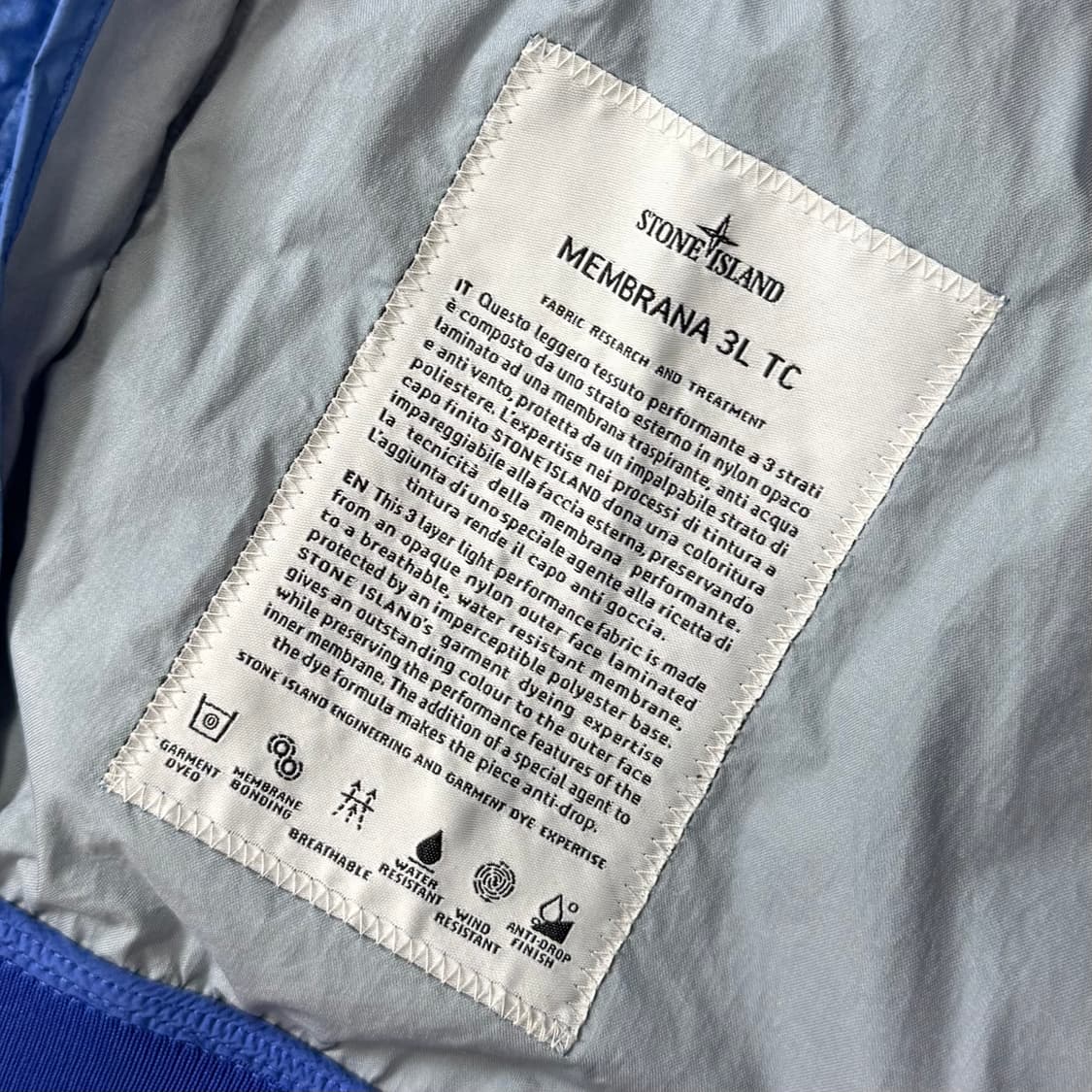 [M/당일출고]스톤아일랜드 멤브라나 3L TC 바람막이 상품이미지8