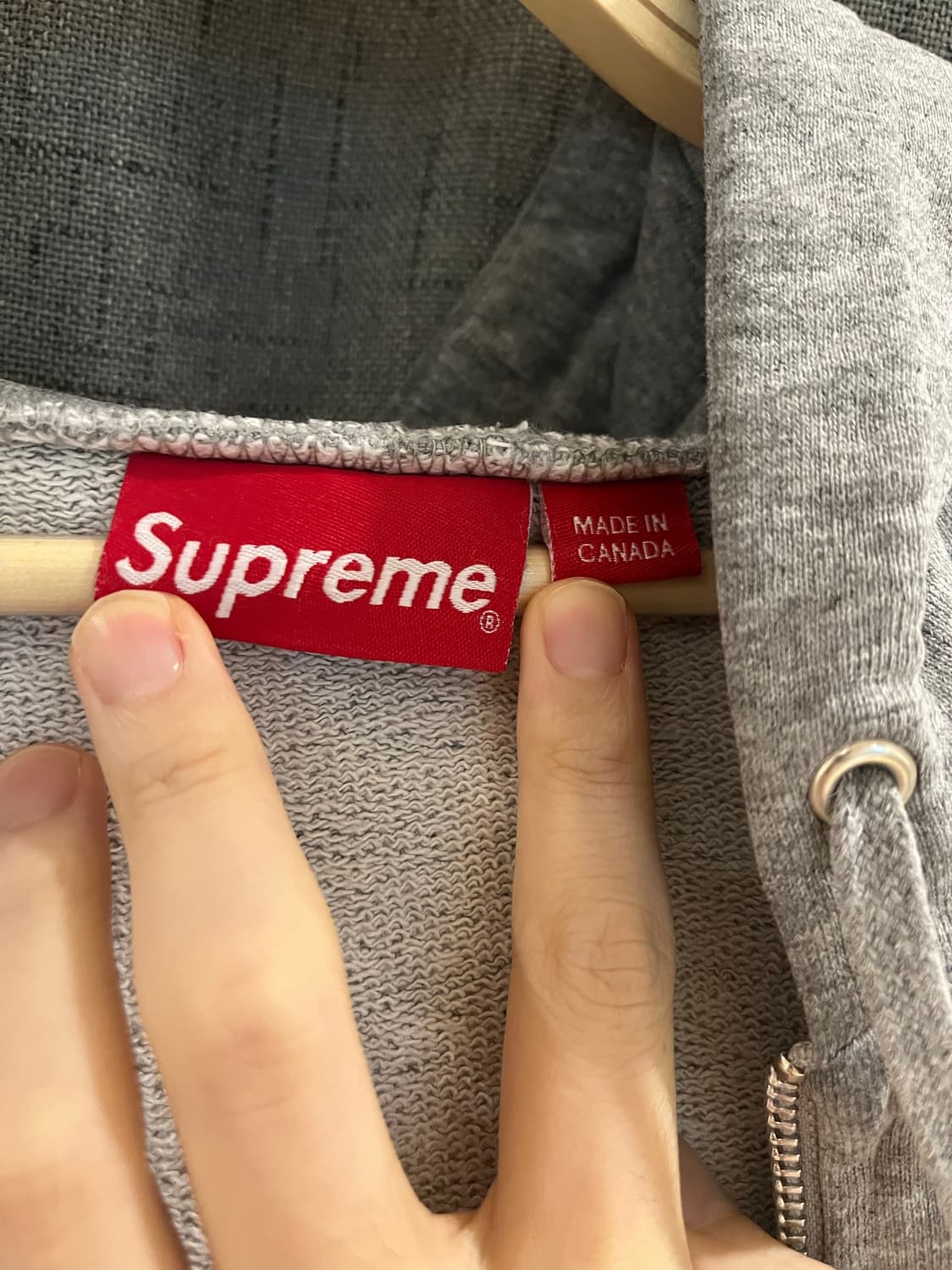 SUPREME 15SS Foil logo 후드 집업 Large 상품이미지4