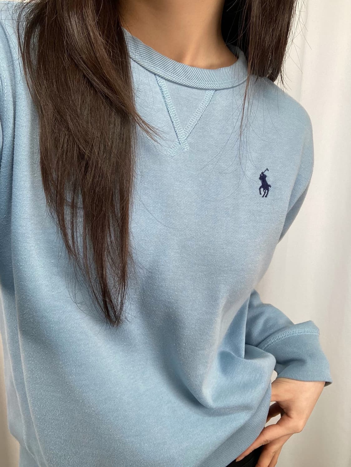 폴로 스카이블루 맨투맨 상품이미지1