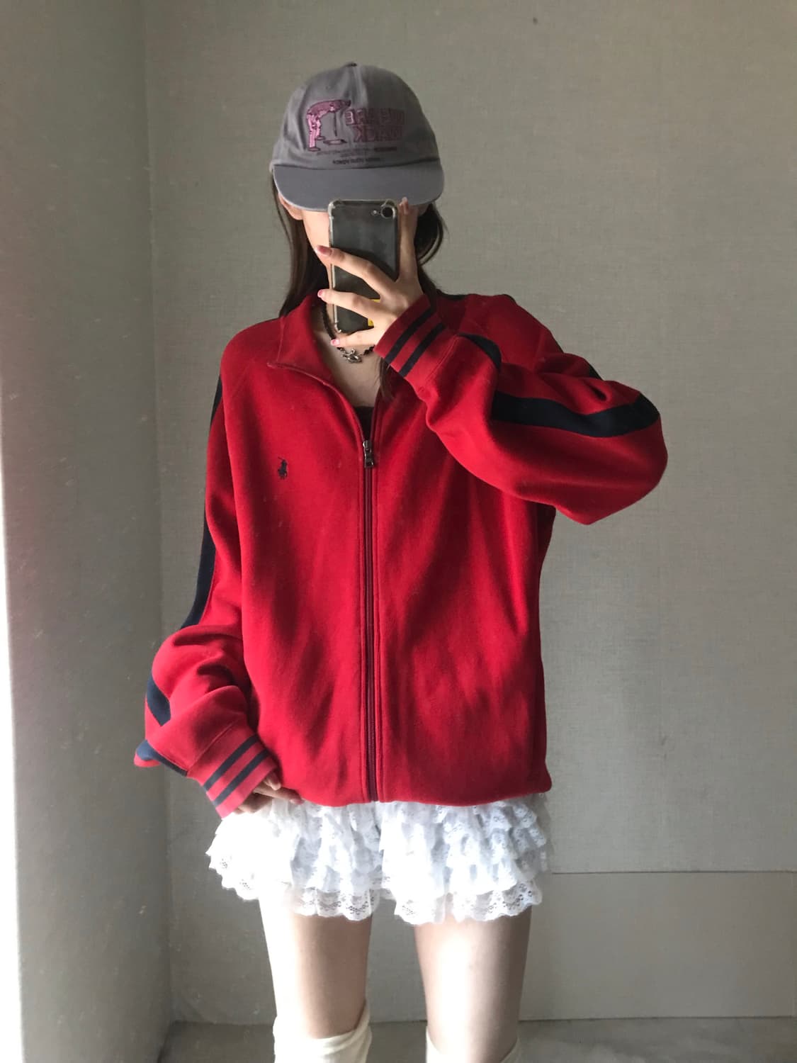 폴로 오버핏 투웨이 트랙 집업 상품이미지1