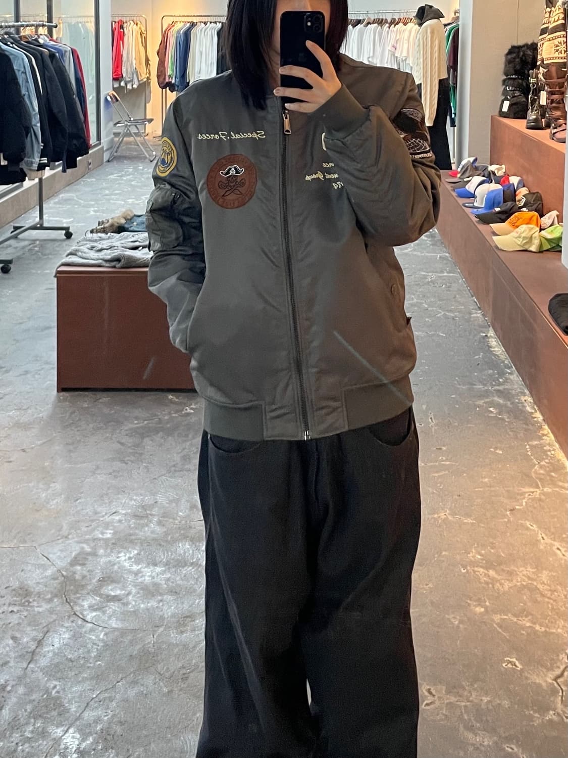 빈티지 y2k 올드스쿨 항공 점퍼 재킷 H898 상품이미지1