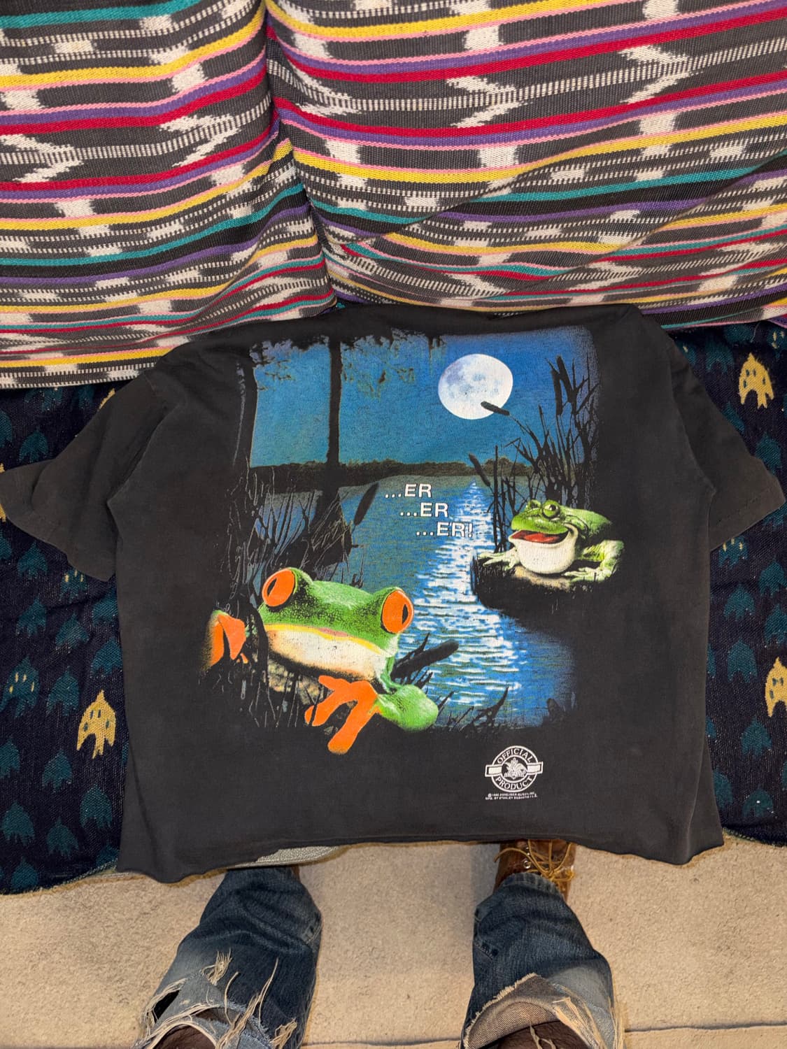 90’s Budweiser king of beer print T-sh 상품이미지4