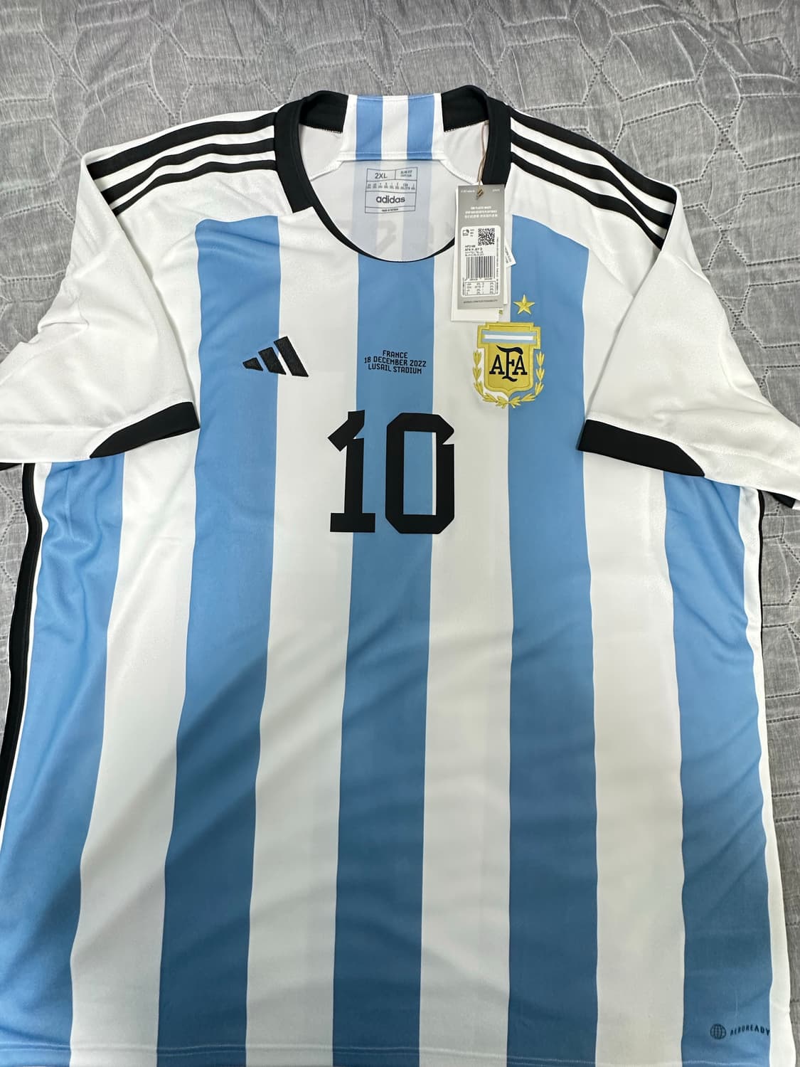 22-24 아르헨티나 홈 유니폼 No.10 메시 해외2XL(115) 상품이미지3