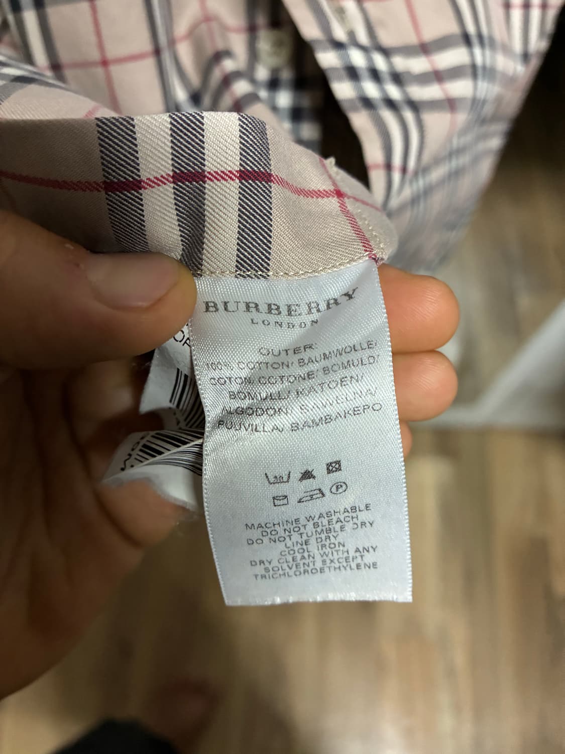 [정품] 버버리 반팔 셔츠 M/95 상품이미지4