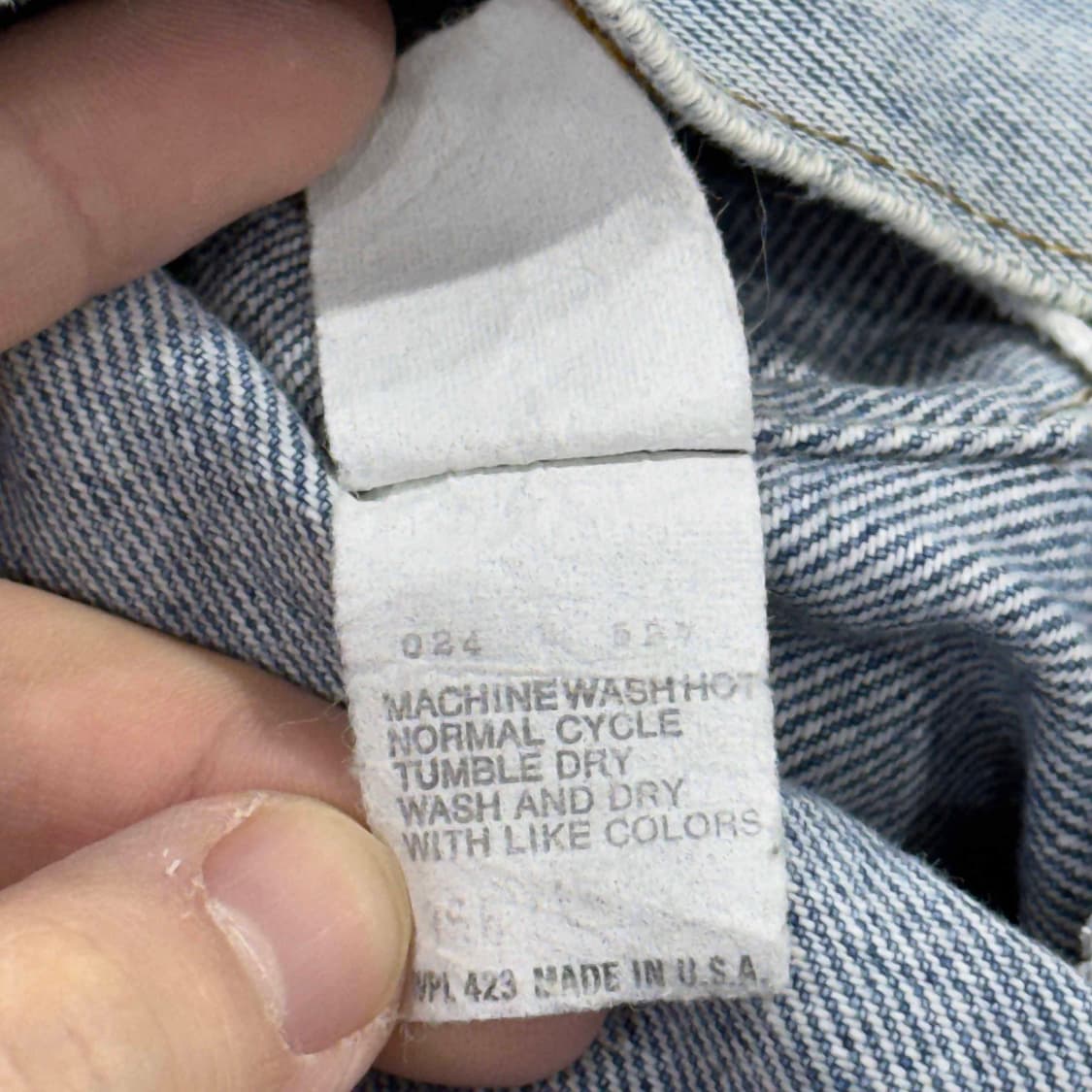 80s 리바이스 데님 자켓 USA 상품이미지7
