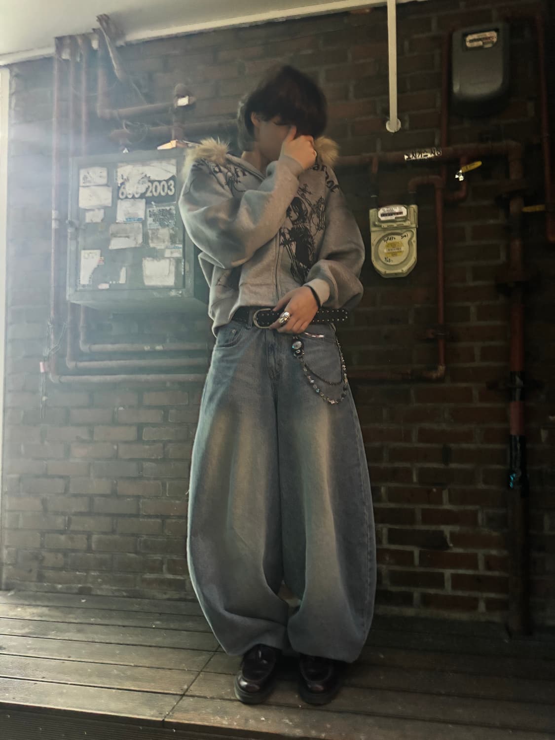 y2k 퍼 후드집업 상품이미지3