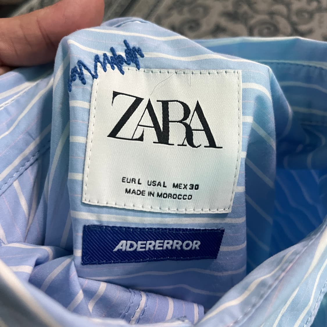 L 자라 아더에러 스트라이프 포플린 셔츠/W2734 상품이미지4