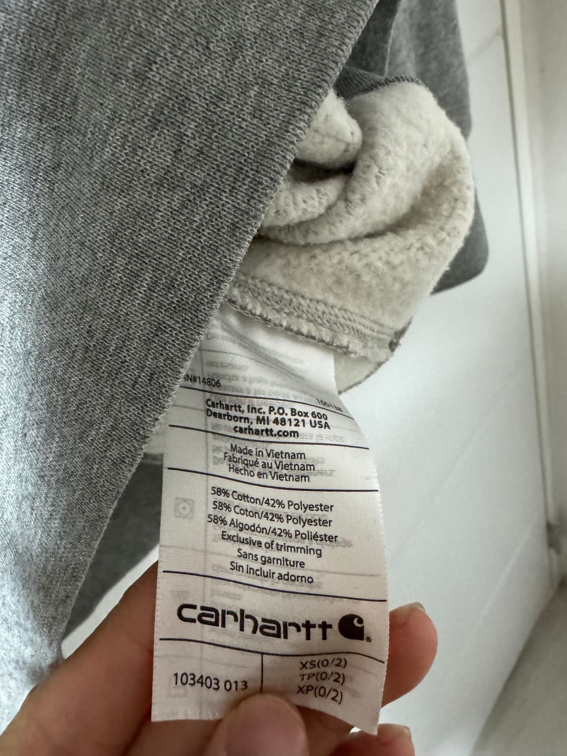 칼하트 맨투맨 4xl 상품이미지3