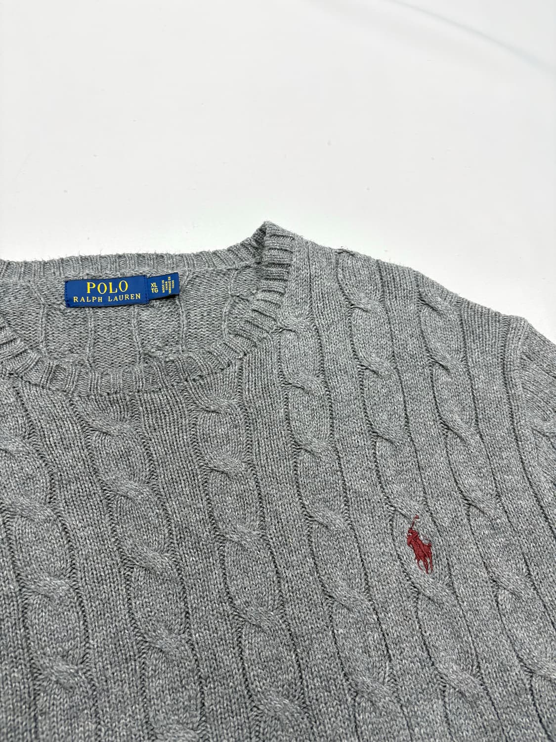 폴로 랄프로렌 그레이 케이블 니트 상품이미지5