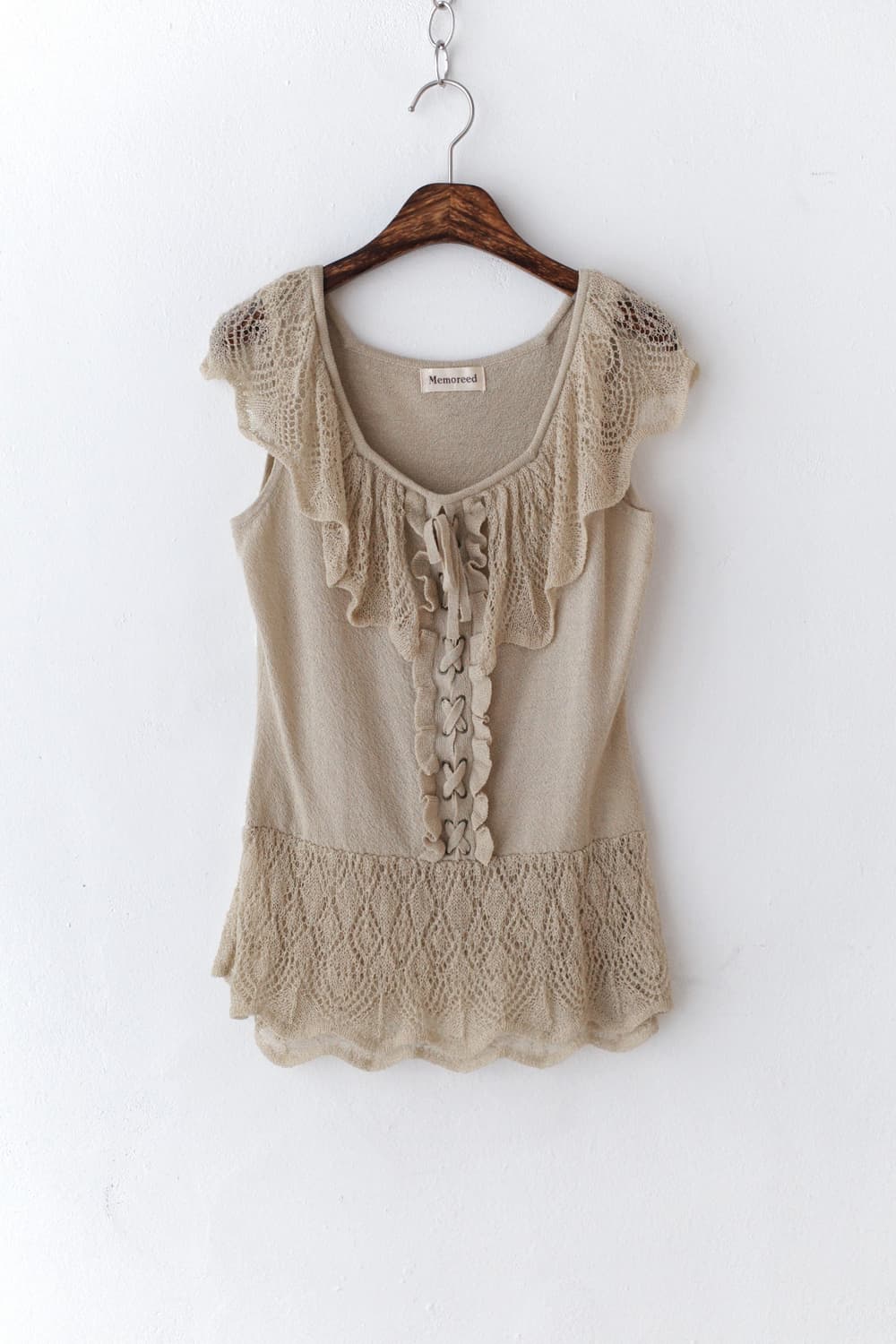 crochet knit sleeveless 상품이미지5