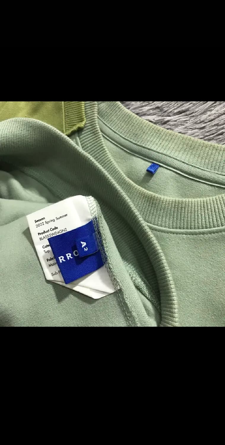 [[사이즈 A2]@ 아더애러(ADER ERROR) 트란 크루넥 맨투맨 상품이미지7