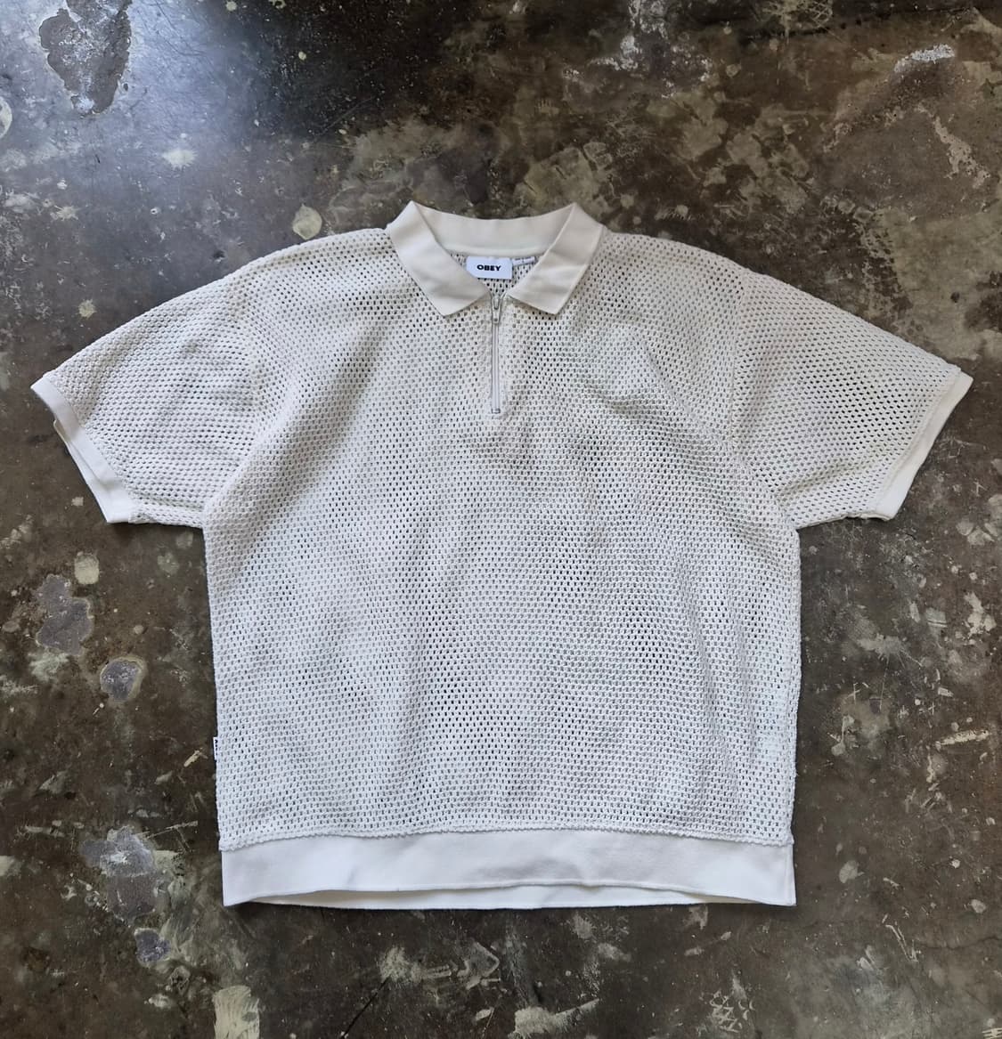 L) 오베이 메쉬 폴로 셔츠 카라티 카라티셔츠 스트릿 패션 상품이미지1