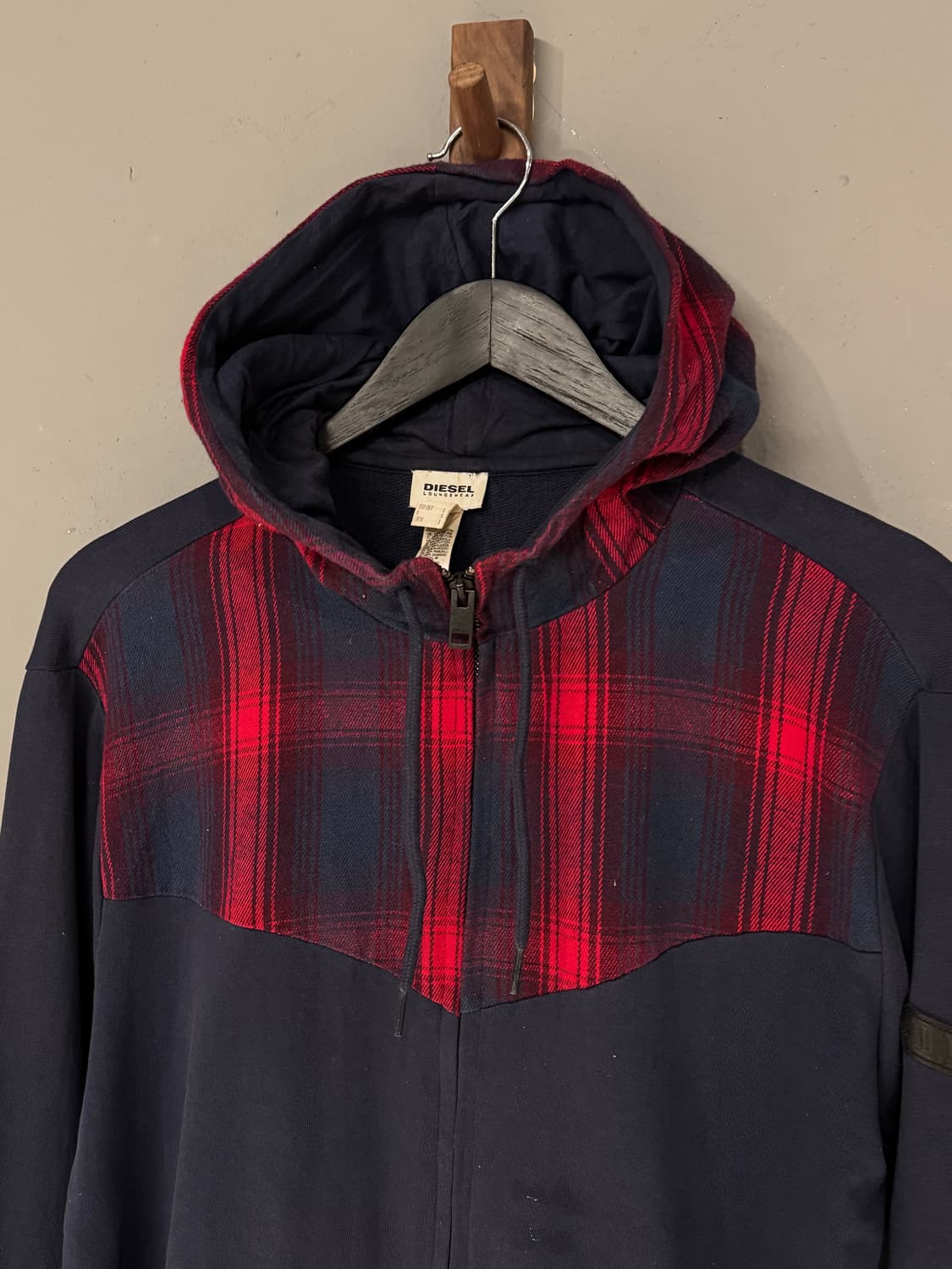 Diesel 디젤 체크패턴 후드집업  상품이미지3