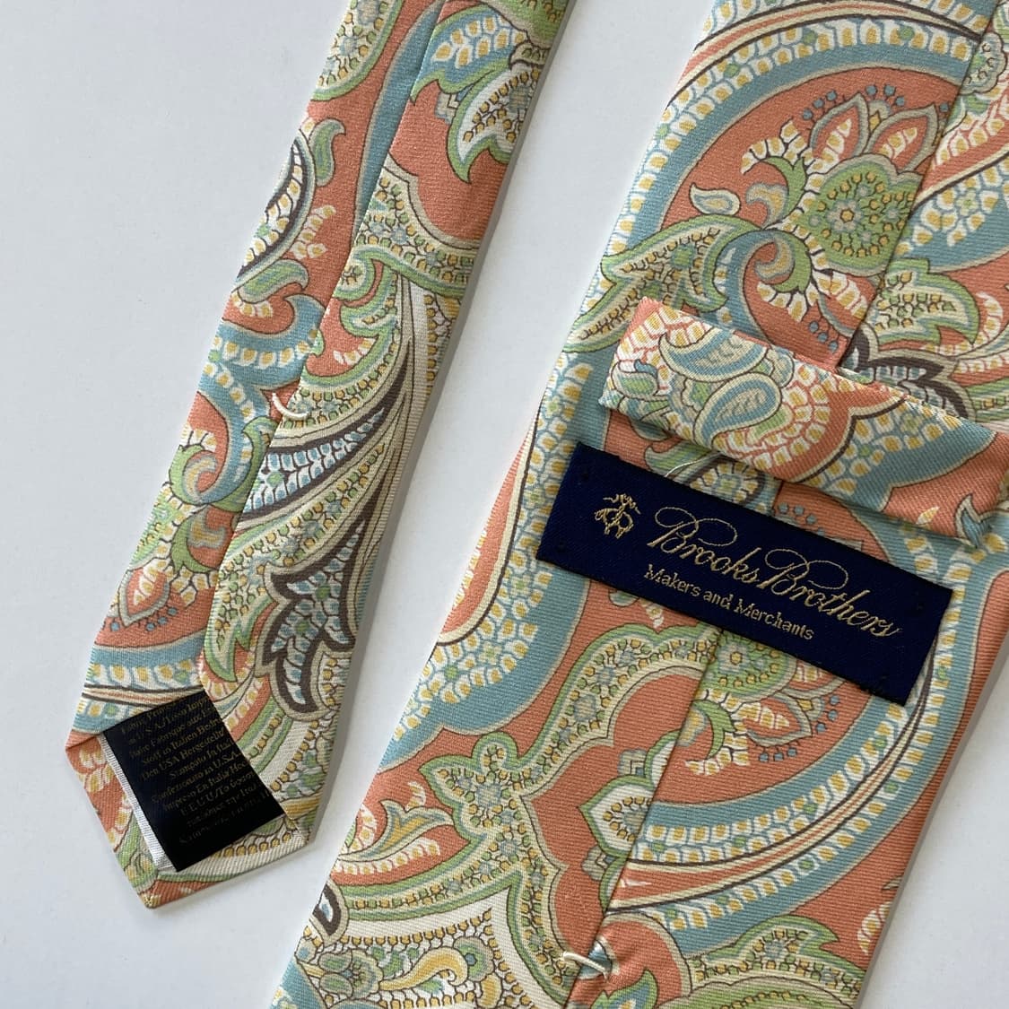 브룩스브라더스 명품 정품 페이즐리 넥타이 상품이미지7