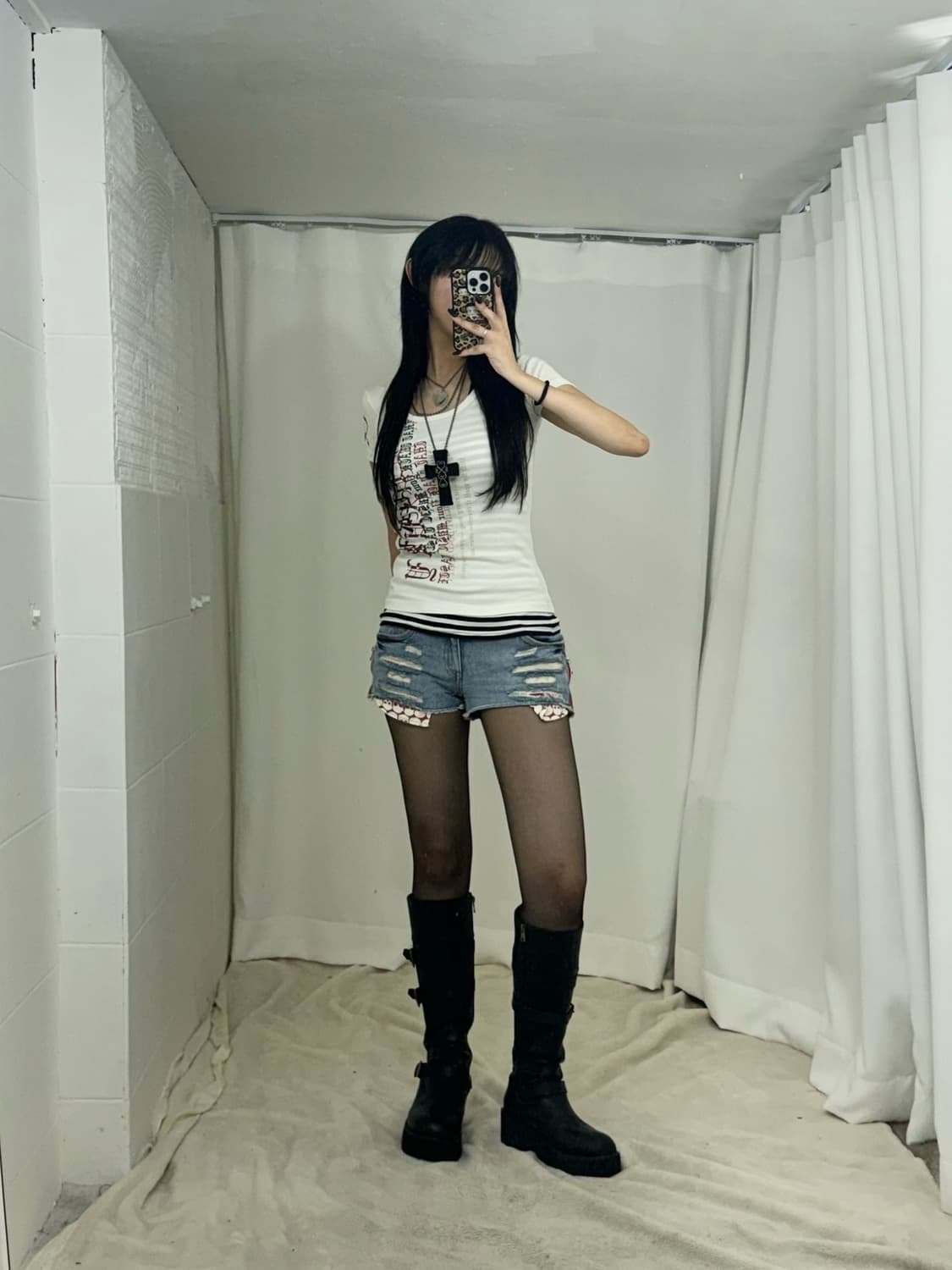 데일리 펑크 와투케 힙 코디세트  상품이미지2