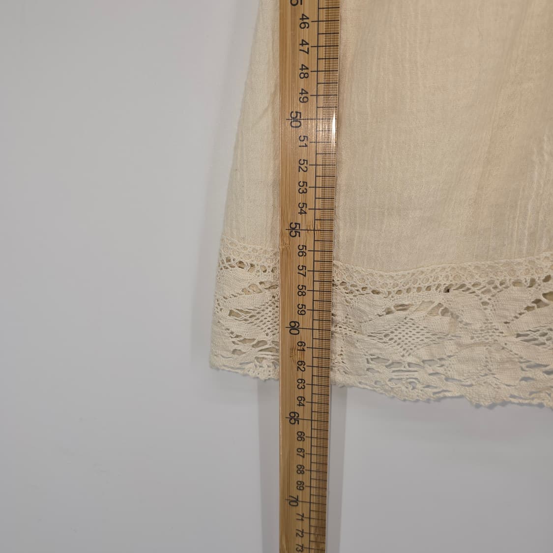 모리걸 아이보리 크로셰 레이스 끈 나시 블라우스 상품이미지5