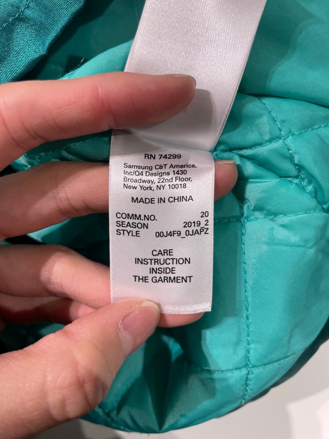 디젤 2019 터쿼즈 로고 나일론 코치 자켓 상품이미지9