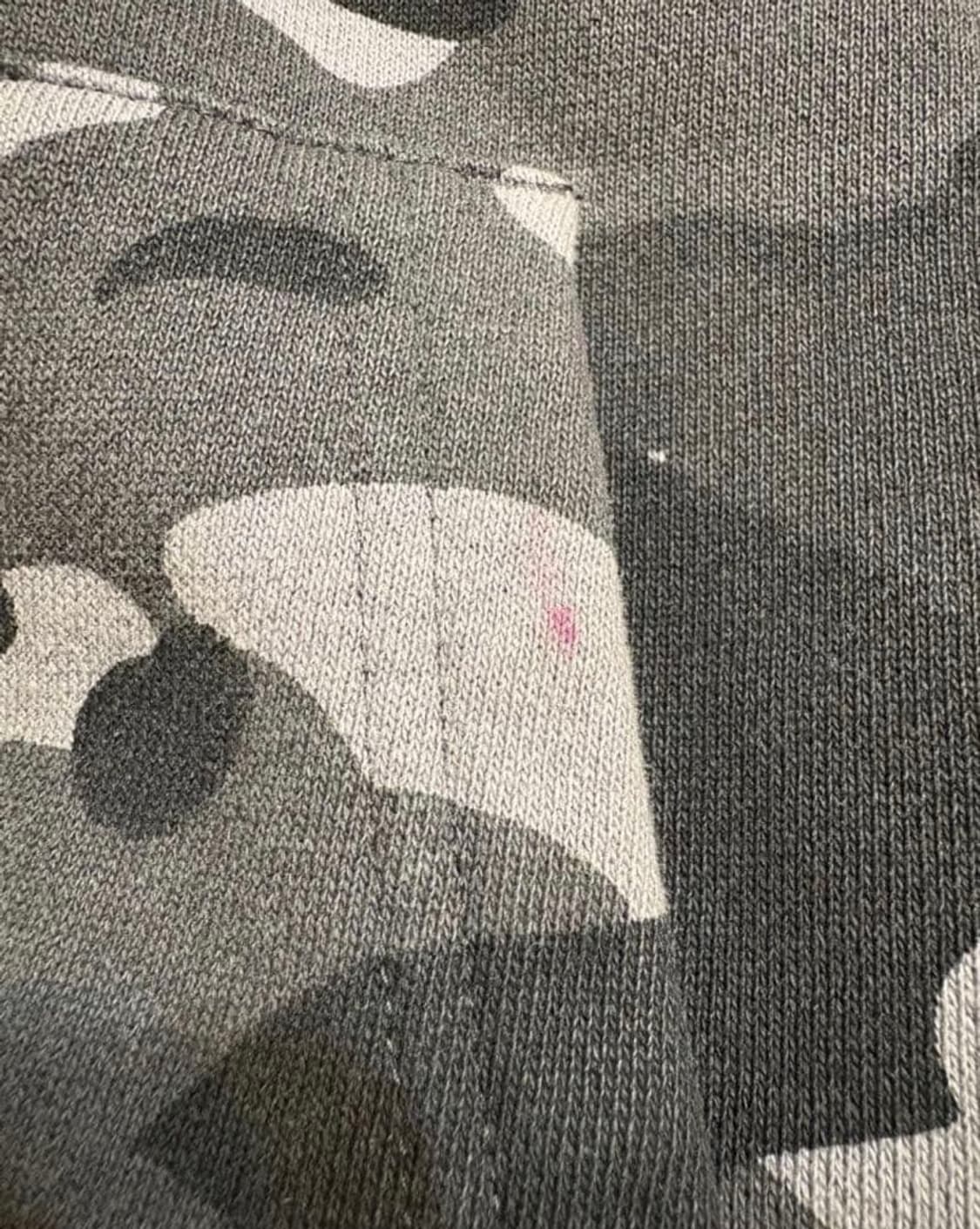 베이프 컬러 카모 BAPE 로고 후드집업 흑계 상품이미지9