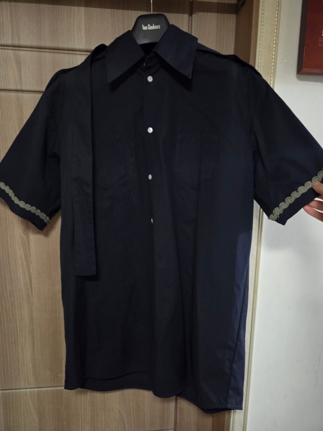 나마체코 남성 솔리드 컬러 셔츠 상품이미지3