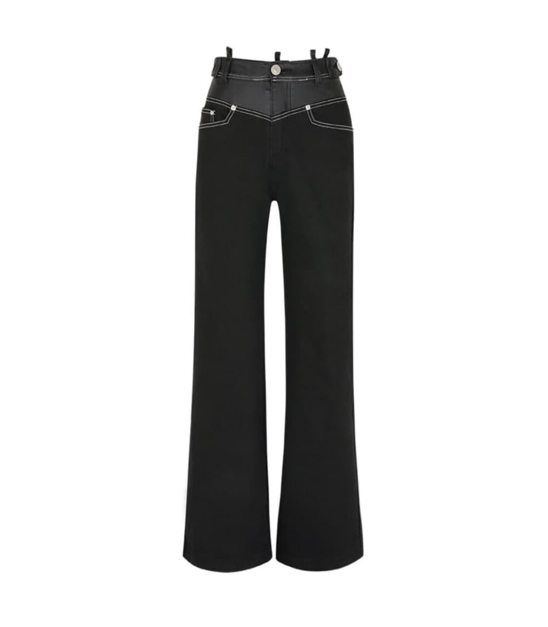 YUSE leather jean black 상품이미지1