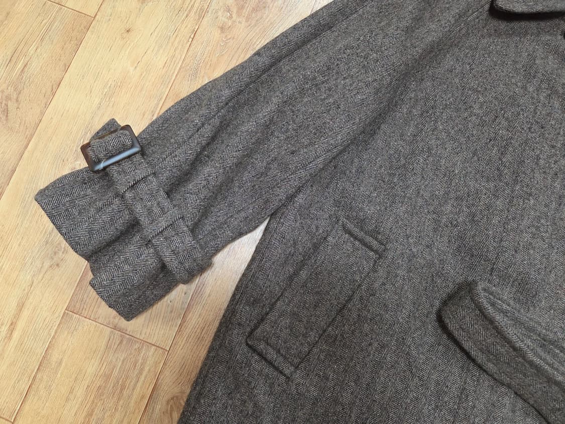 에디션비X룩캐스트(LOOKCAST) 헤링본 울코트 66-77 새상품 상품이미지8