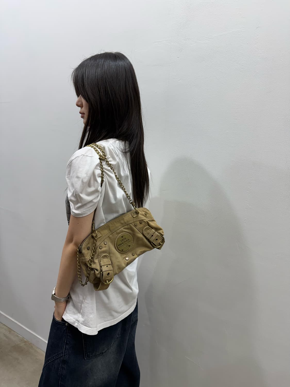 디젤 그런지 체인 크로스백 상품이미지3