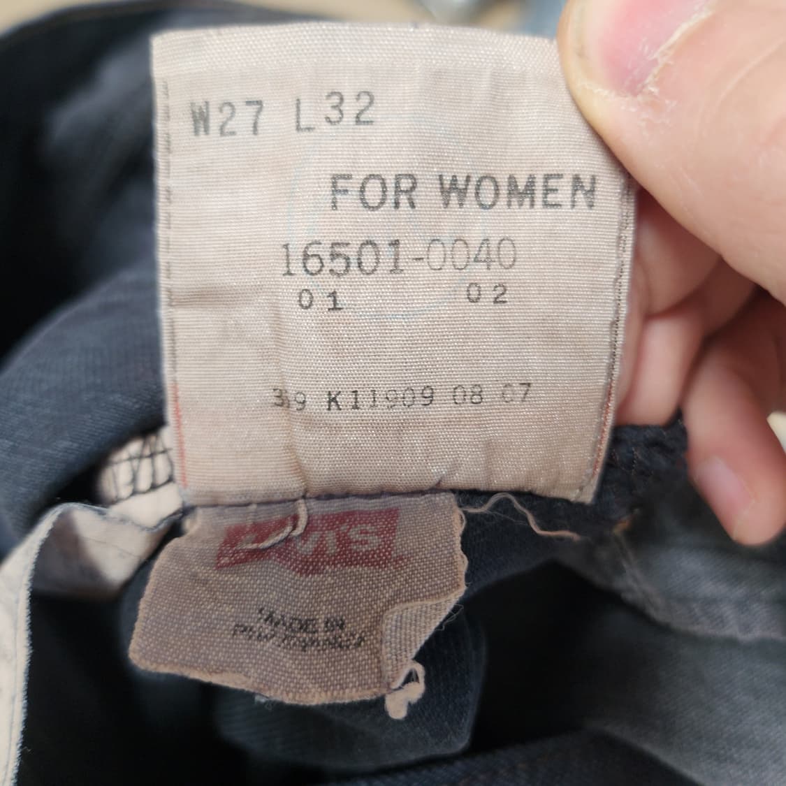 [27] 리바이스 USA 501 흑청바지 블랙진 데님팬츠 상품이미지5