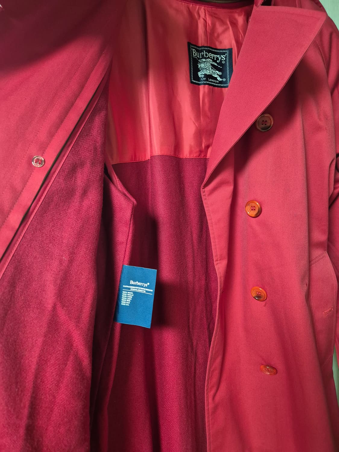 (정품) 버버리 트렌치 코트 (내피포함) 55 여성 상품이미지8