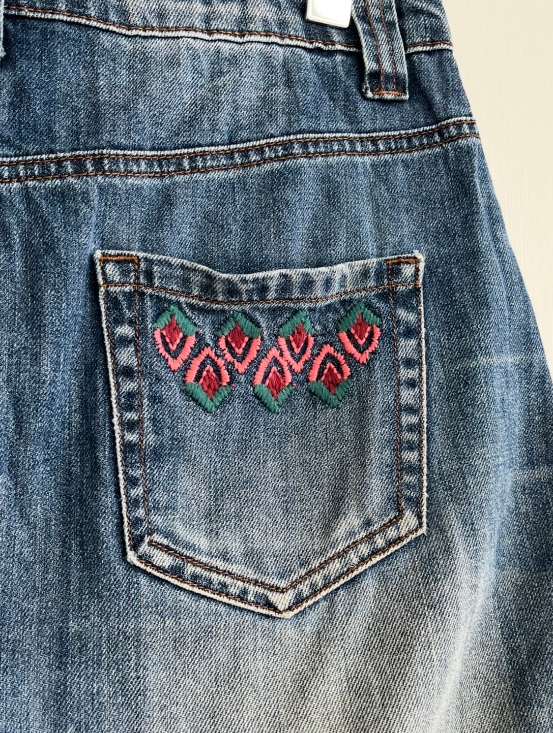 Desigual 데님 자수 스커트 상품이미지7