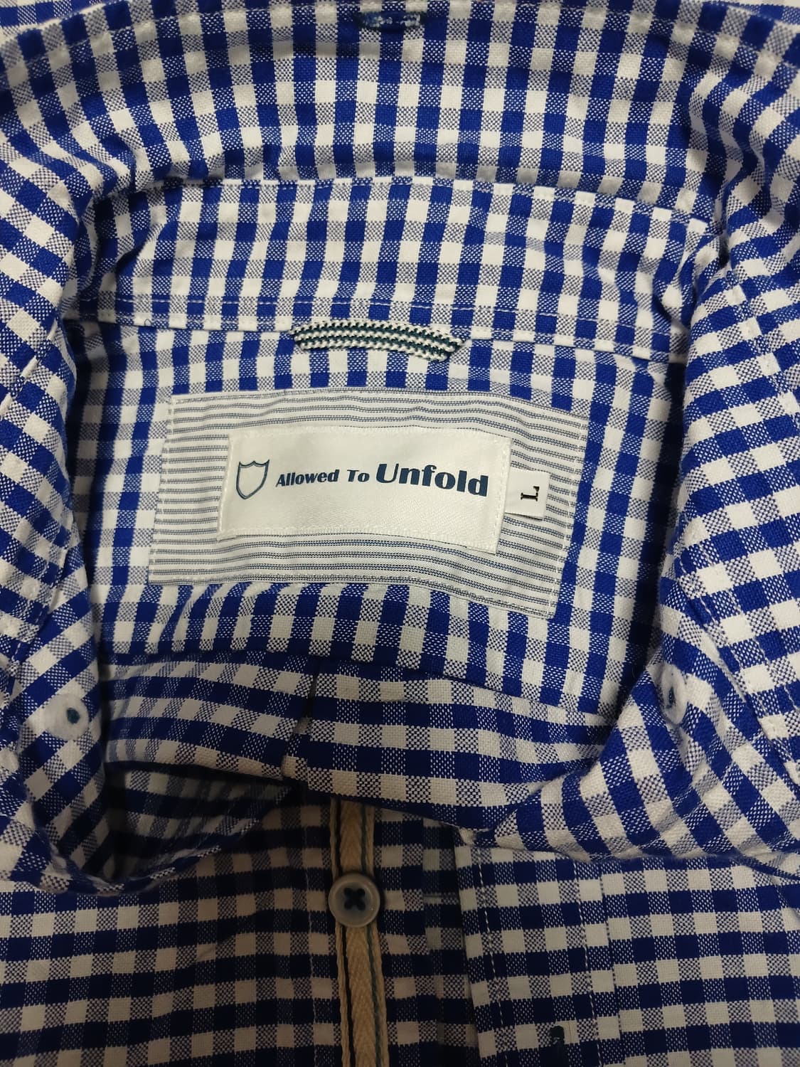 Allowed to unfold 깅엄 옥스포드 셔츠 상품이미지4