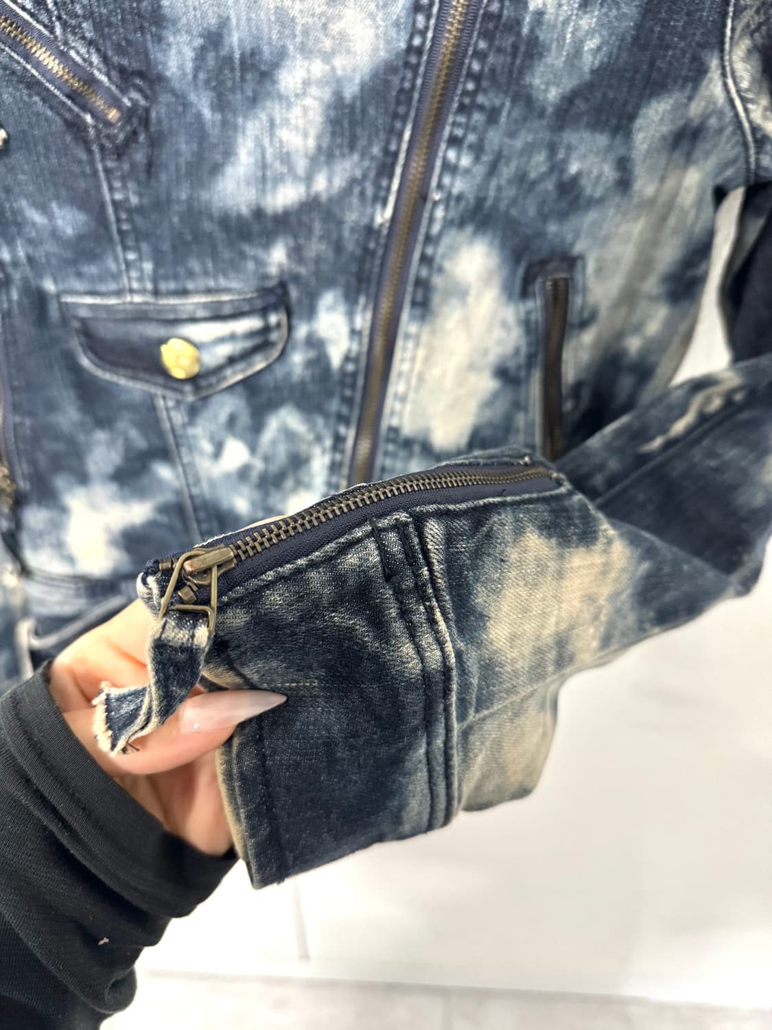 Denim cropped jacket 상품이미지3